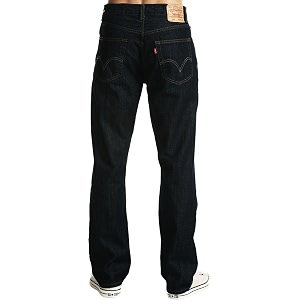 Levis Mens Mid Rise 505 Regular-Fit Jeans