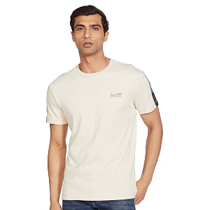 Levis Mens Cotton Regular Fit Solid T-Shirt