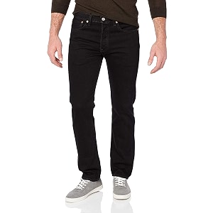 Levis Mens Regular Fit Jeans 00501-0660 Black