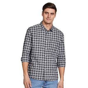 Levis Mens Cotton Striped Slim Fit Shirt