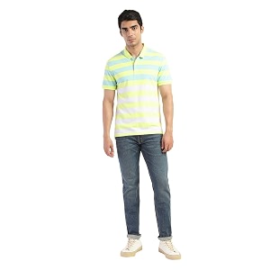 Levis Mens Cotton Regular Fit Stripes T-Shirt