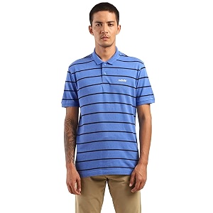 Levis Mens Regular Fit Stripes Polo T-Shirt