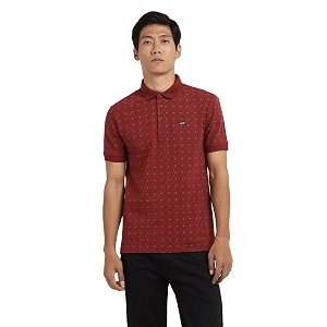 Levis Mens Cotton Regular Fit Stripes Polo