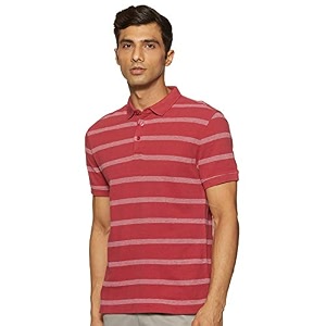 Levis Mens Cotton Regular Fit Stripes Polo