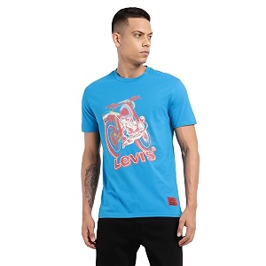 Levis Mens Cotton Regular Fit Graphic T-Shirt