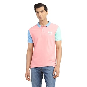 Levis Men Cotton Regular Fit Printed Polo