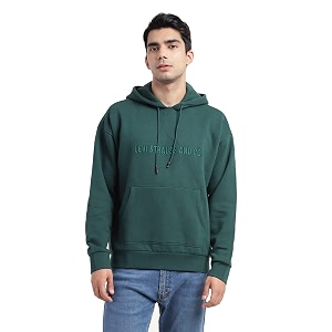 Levis Mens Cotton Hooded Neck Sweatshirt