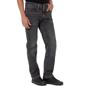 Levis Mens 505 Straight Fit Mid Rise