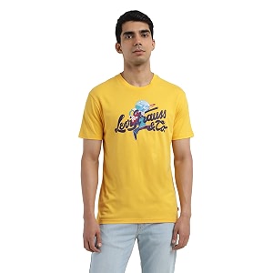 Levis Mens Cotton Regular Fit Graphic Print