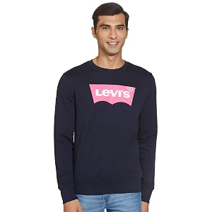 Levis Mens Cotton Crew Neck Sweatshirt
