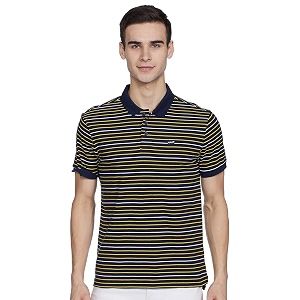 Levis Mens Regular Fit Stripes Polo T-Shirt