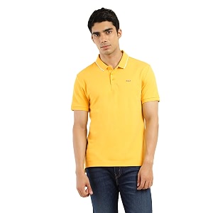 Levis Mens Regular Fit Solid Polo T-Shirt