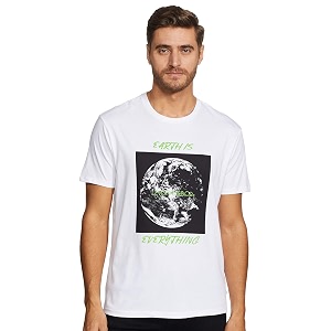 Levis Mens Graphic Print Crew Neck T-Shirt
