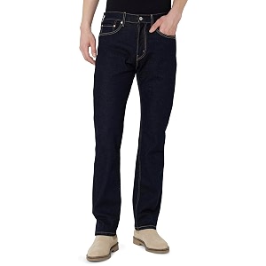 Levis Mens Straight Fit Mid Rise Jeans
