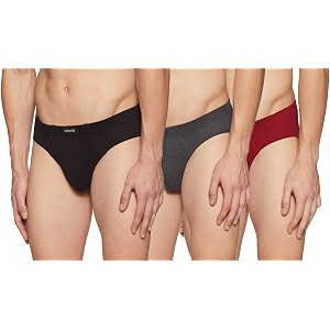 levi39s men39s cotton brief pack of 3 pr81646_dk grey melange brown red_xl_dk grey melangebrownred_xl