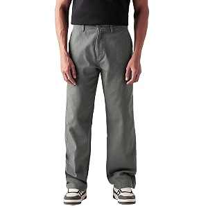 Levis Mens Grey Loose Fit Mid Rise