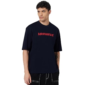 Levis Mens Cotton Loose Graphic Regular T-Shirt