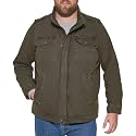 LEVI'S Men's Washed Cotton Military Jacket (Regular &amp; Big &amp; Tall Sizes)