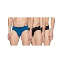 Levi's Men's Cotton BRIEF (Pack of 3) (PR80986_Black, Navy, Night_Small_Black,Navy,Night_S)