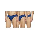 Levi's Men's Cotton Brief (Pack of 3) (#011-BRIEF-P3-85_Blue, Blue, Blue_S_Blue_S)
