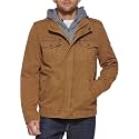 Levi's Men's Washed Cotton Hooded Military Jacket (Regular &amp; Big &amp; Tall Sizes)