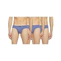 Levi's Men's Cotton BRIEF (Pack of 3) (# STYLE-011_Blue , Blue , Blue_S_Blue Melange,Blue Melange,Blue Melange_S)