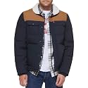 LEVI'S Men's Mixed Media Quilted Puffer Jacket With Sherpa Lined Collar (Regular and Big &amp; Tall Sizes)