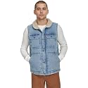 LEVI'S Men's Mixed Media Quilted Puffer Jacket With Sherpa Lined Collar (Regular and Big &amp; Tall Sizes)