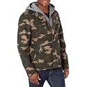 Levi's Men's Washed Cotton Hooded Military Jacket (Regular &amp; Big &amp; Tall Sizes)