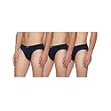 Levi's 011 Comfort Brief for Men | 100% Pure Cotton | Breathable | Durable | Anti-Roll Waistband | Extra Supportive Gusset | Dual Layer 3D Pouch | Tagless &amp; Zero Irritation Comfort | Pack of 3