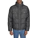 LEVI'S Men's Mixed Media Quilted Puffer Jacket With Sherpa Lined Collar (Regular and Big & Tall Sizes)