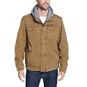 Levi's Men's Washed Cotton Hooded Military Jacket (Regular &amp; Big &amp; Tall Sizes)