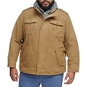 Levi's Men's Washed Cotton Hooded Military Jacket (Regular &amp; Big &amp; Tall Sizes)