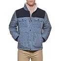 LEVI'S Men's Mixed Media Quilted Puffer Jacket With Sherpa Lined Collar (Regular and Big &amp; Tall Sizes)