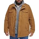 Levi's Men's Washed Cotton Hooded Military Jacket (Regular &amp; Big &amp; Tall Sizes)