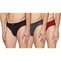 Levi's Men's Cotton BRIEF (Pack of 3) (PR81646_Dk. Grey Melange, Brown, Red_Xl_Dk. Grey Melange,Brown,Red_XL)