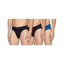 Levi's Men's Cotton BRIEF (Pack of 3) (PR82796_Black, Brown, Night_Small_Black,Brown,Night_S)