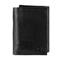 Levi's Men's Trifold Wallet - Sleek and Slim Includes ID Window and Credit Card Holder,Black Embossed Logo