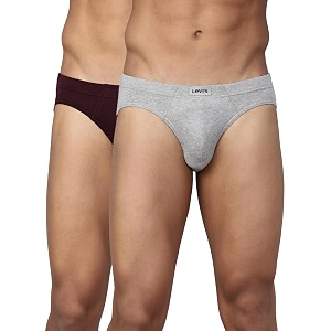 levi39s 011 comfort brief for men  100 pure cotton  breathable  durable  anti-roll waistband  extra supportive gusset  dual layer 3d pouch  tagless amp zero irritation comfort  pack of 2