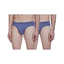 Levi's 011 Comfort Brief for Men | 100% Pure Cotton | Breathable | Durable | Anti-Roll Waistband | Extra Supportive Gusset | Dual Layer 3D Pouch | Tagless &amp; Zero Irritation Comfort | Pack of 2