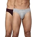 Levi's 011 Comfort Brief for Men | 100% Pure Cotton | Breathable | Durable | Anti-Roll Waistband | Extra Supportive Gusset | Dual Layer 3D Pouch | Tagless &amp; Zero Irritation Comfort | Pack of 2