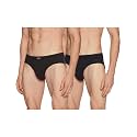 Levi's 011 Comfort Brief for Men | 100% Pure Cotton | Breathable | Durable | Anti-Roll Waistband | Extra Supportive Gusset | Dual Layer 3D Pouch | Tagless &amp; Zero Irritation Comfort | Pack of 2