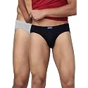 Levi's 011 Comfort Brief for Men | 100% Pure Cotton | Breathable | Durable | Anti-Roll Waistband | Extra Supportive Gusset | Dual Layer 3D Pouch | Tagless &amp; Zero Irritation Comfort | Pack of 2