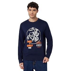 Levis Men Round Neck Cotton Sweatshirt