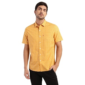Levis Mens Solid Slim Fit Shirt