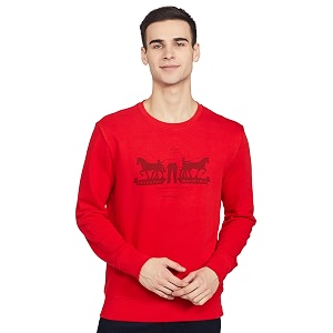 Levis Cotton Blend Men Crew Neck Sweatshirt