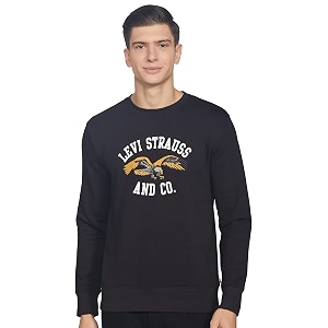 Levis Mens Cotton Crew Neck Sweatshirt