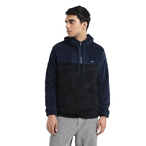 Levis Men Polyester Regular Fit Hooded Sweatshirt
