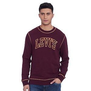 Levis Mens Cotton Crew Neck Sweatshirt