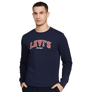 Levis Mens Cotton Crew Neck Sweatshirt